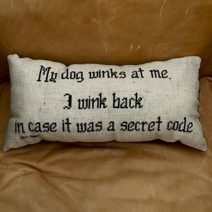 Cross-Stitched Pillow